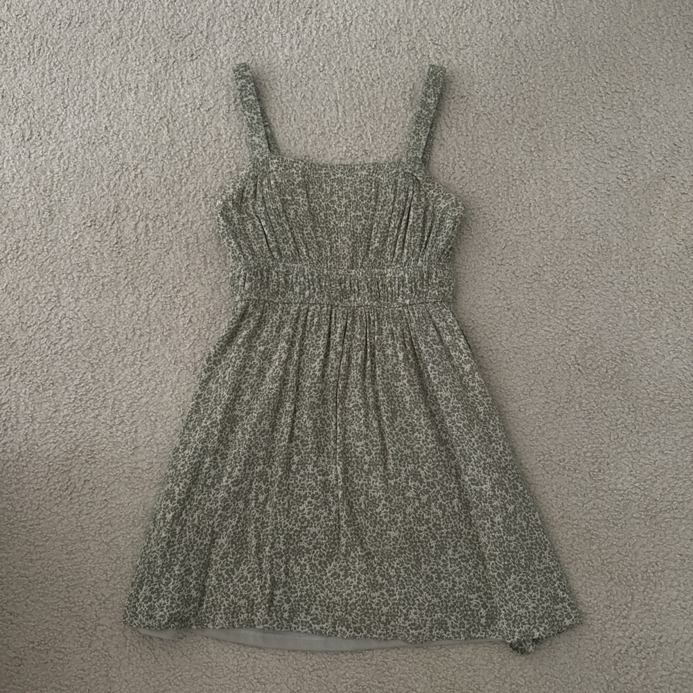 ALTARD STATE Green Floral Print Mini Dress Size S